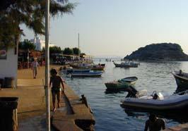 The small harbour is surrounded by restaurants and bars, and while there is the occasional disco bar, the general atmosphere is quiet, unhurried and relaxed.