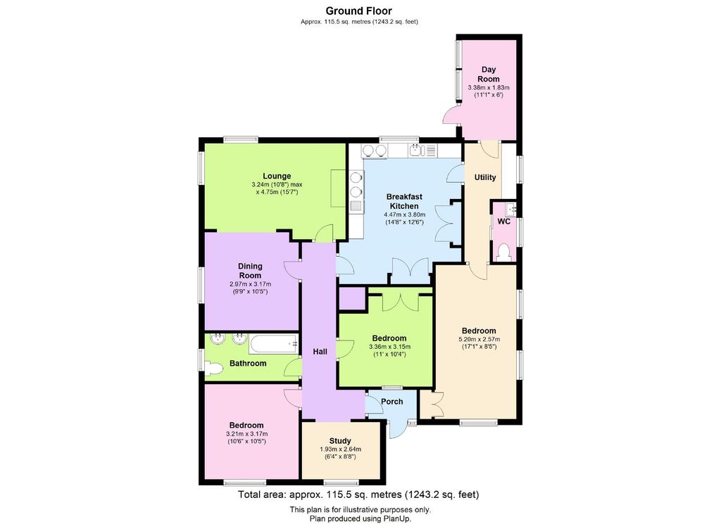 Floor Plan This plan is for illustrative purposes only Chartered Surveyors, Estate Agents, Letting Agents & Auctioneers 60-64 Market Place, Market Weighton, York, YO43 3AL 01430 874000 01430