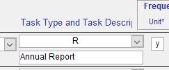 2. Task Type and Description Select the type of task from the dropdown list.