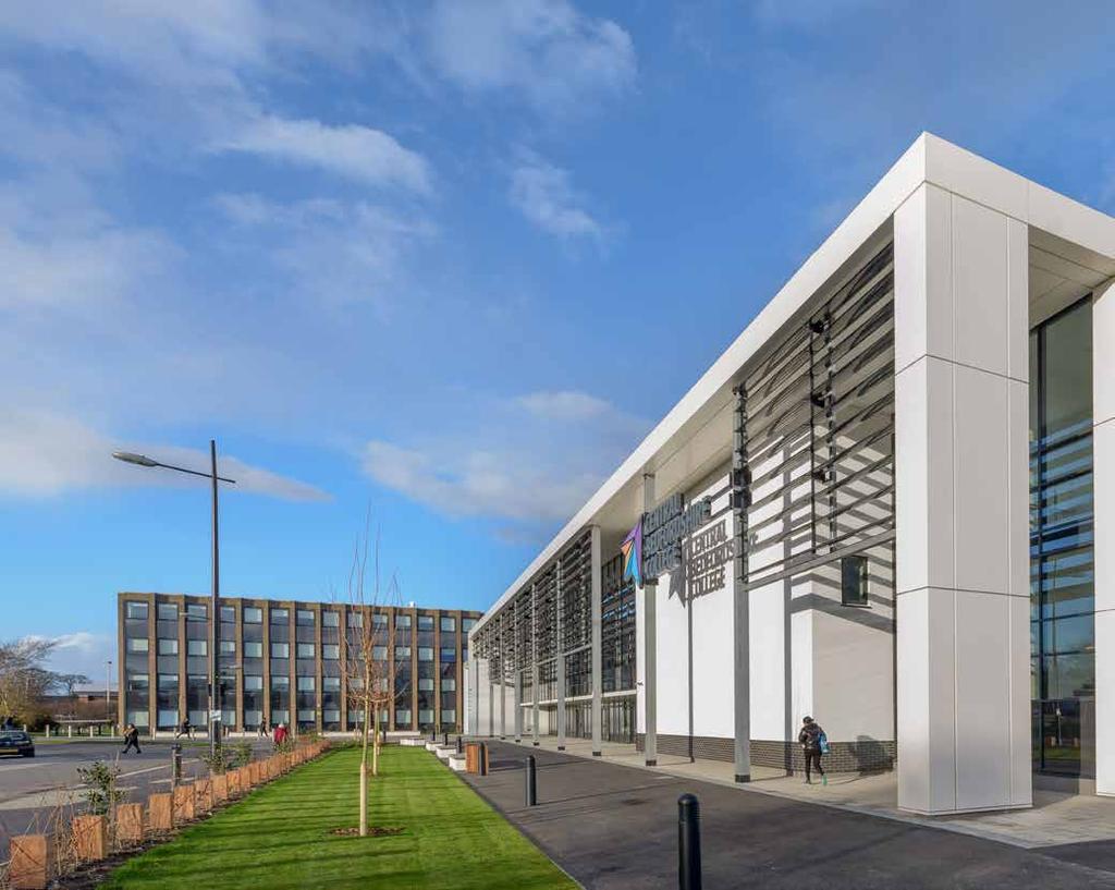 Central Bedfordshire College, LU5 4HG 69 weeks 10m BREEAM Excellent Central Bedfordshire College kingsway campus The design and build redevelopment of a