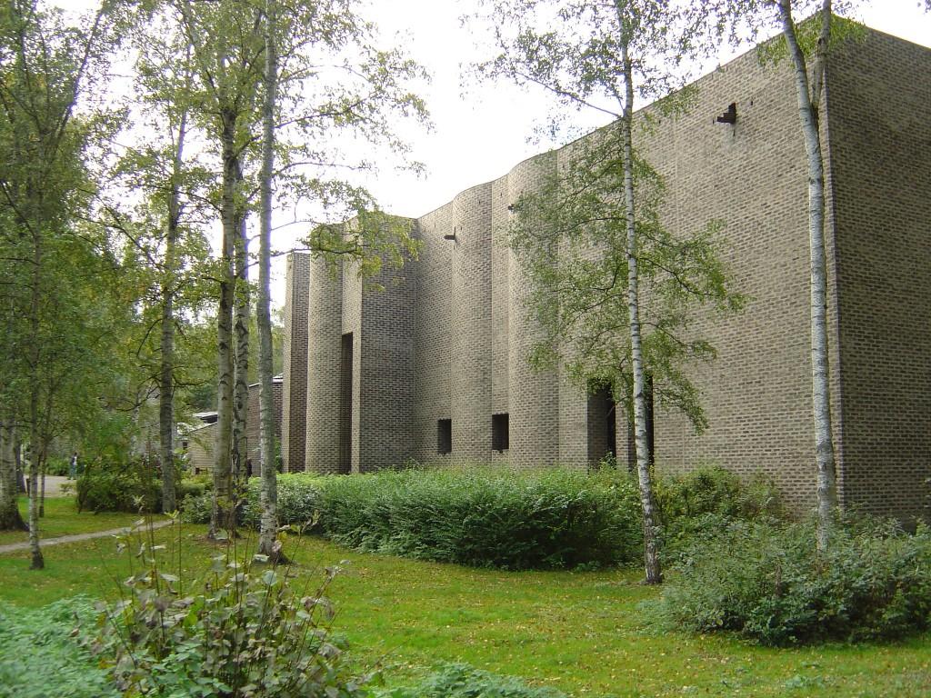 a district south of Stockholm's city centre The church is considered one of the great post-war buildings 1962