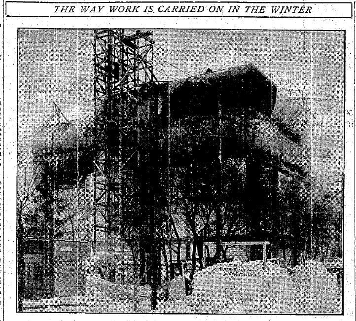 Plate 2 Picture of the construction of the new warehouse for the Clark Brothers Company, Charlotte