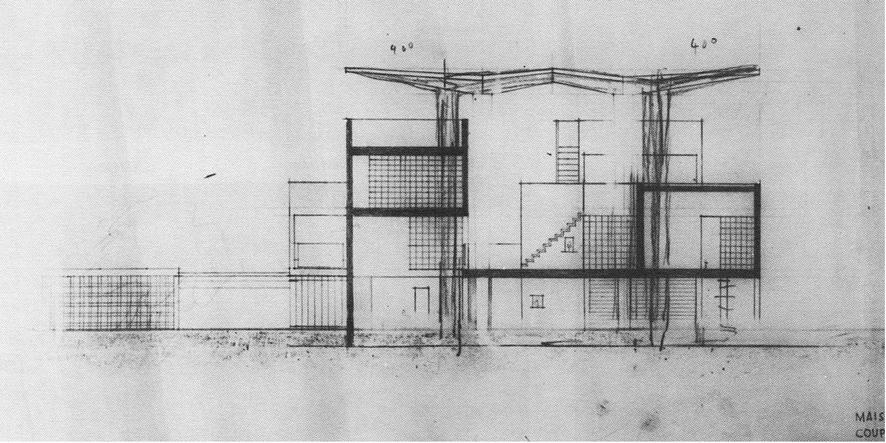 vault roof (Fig.2.) 24. Fig.3. South-west Elevation of the Project for Mr. Hutheesing (13 June 1952) 30 Fig.2. Drawings of the Vault Roof as Prototype for Mr.