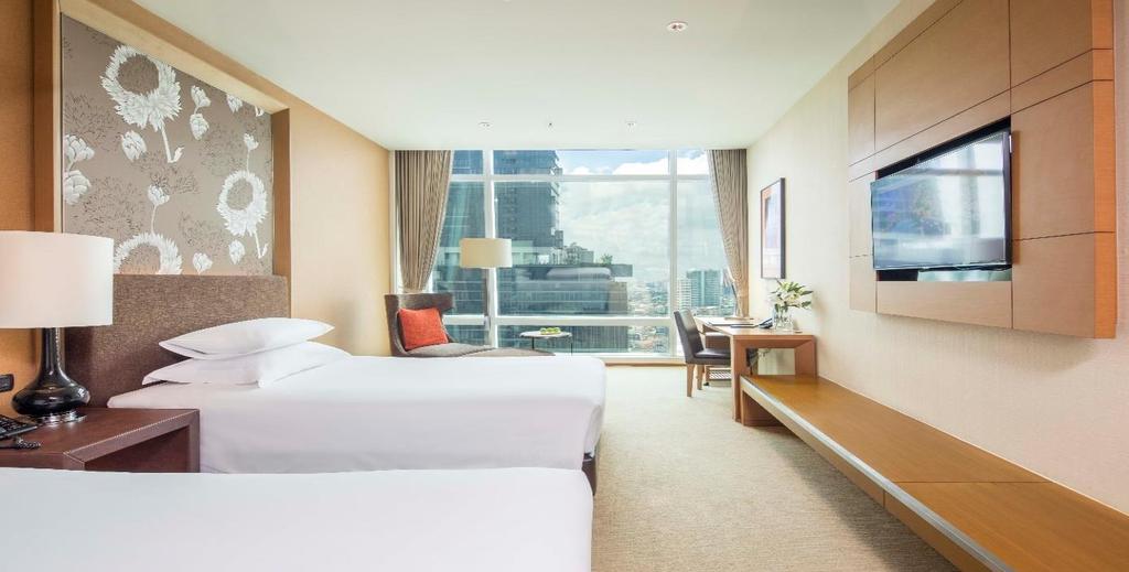 Each room comes with stunning views of the imposing