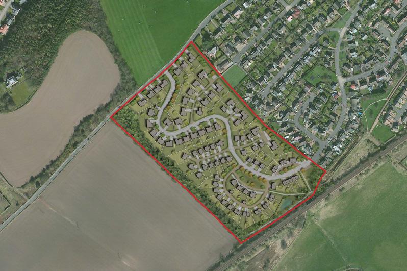 5.9 The accompanying layout and photo montage demonstrates that the site would provide a modern, well integrated and attractive development site when viewed from the southern approach to Cupar (A914