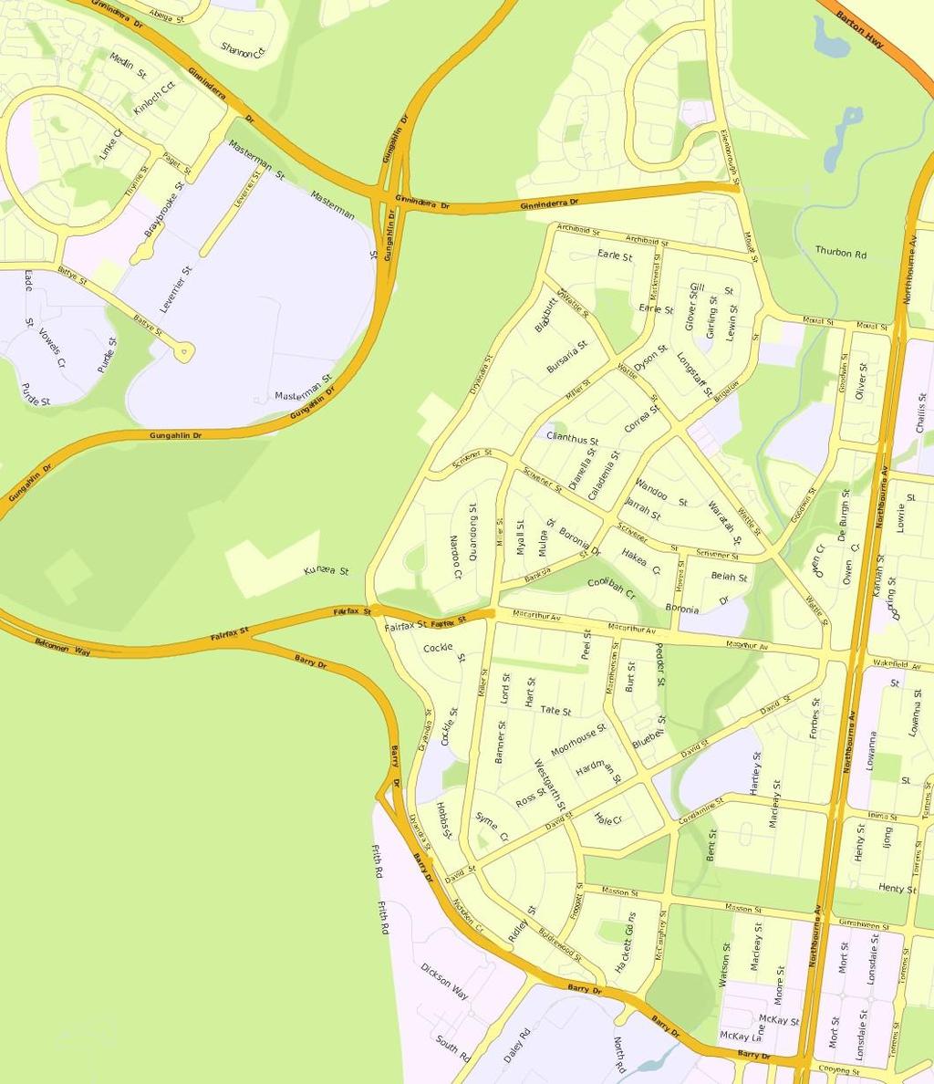 O'CONNOR Suburb Map Prepared on 0/0/08 by Your Property Expert, +6 (0) 67 600 at Ray White Canberra. Property Data Solutions Pty Ltd 08 (pricefinder.com.