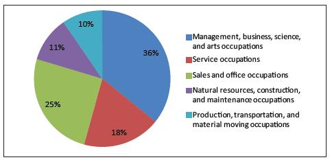 MONTGOMERY COUNTY, TX OCCUPATIONS Source: Houston
