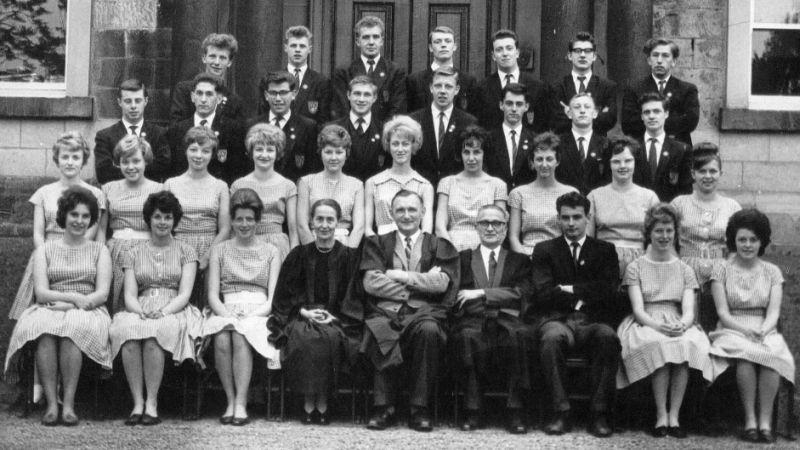 1961-62 Prefects Back row L-R: Peter Kaye, Albert Parkin, David Worgan, Michael Cuthbert, Eric Waring, Roger Toft, John Street.