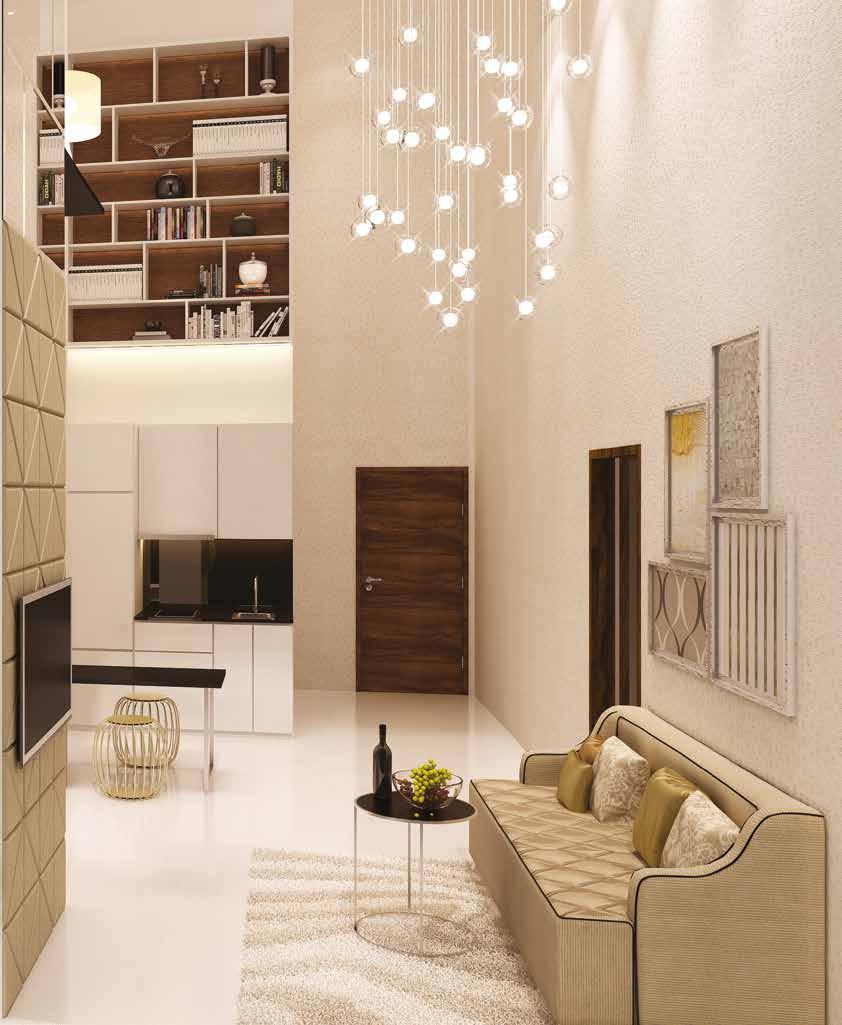 Each and every of the 106 cosy units within the 25-storey development is designed to be sanctuaries