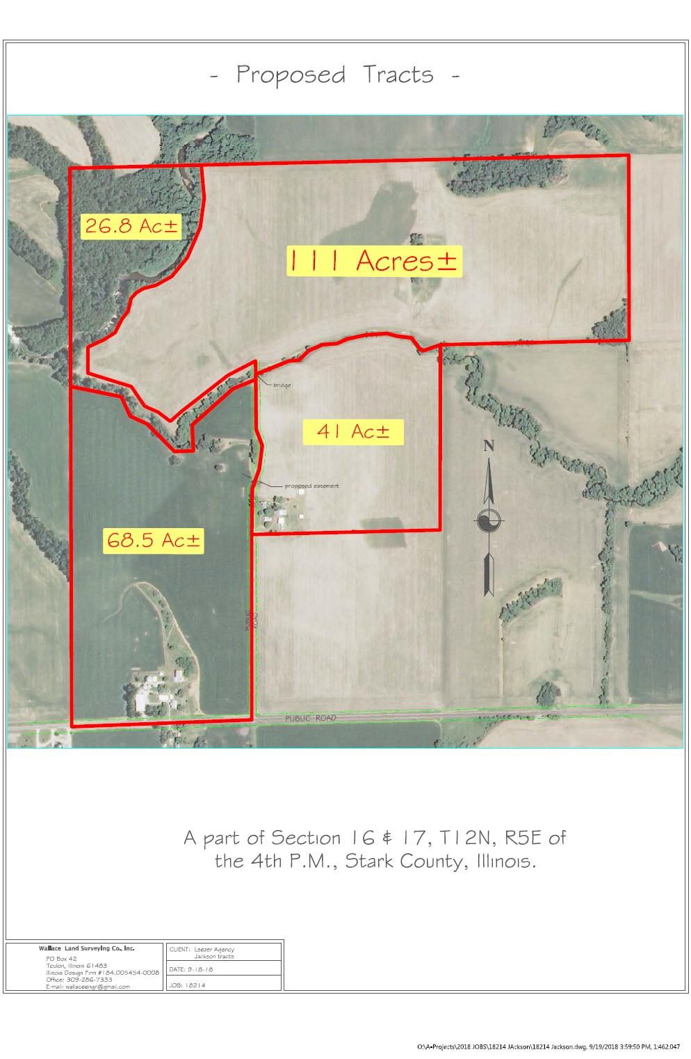 26.5 Acres of timber to be sold separately at a later date.