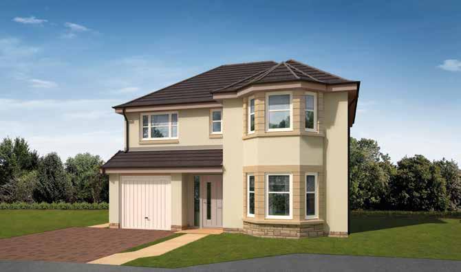 CRAWFORD 4 bedroom detached home with a single garage Lounge 4.46 x 3.