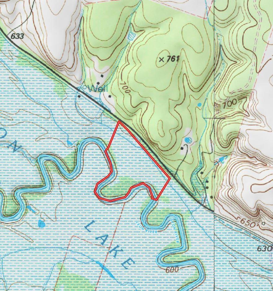 Topographical Map Boundary lines