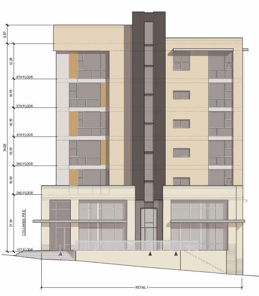 Proposed Development West Elevation (S. Barton Street) Raised Terrace 2 facades along S.