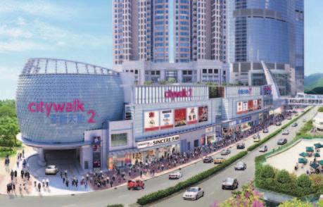 The unique green space provides shoppers and tourists with a stylish and natural environment. 24 Citywalk 2 Citywalk 2 complements Citywalk.