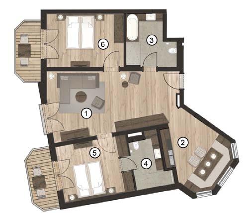 Haus 2 - Apartment 211 First Floor 96m 2 Net