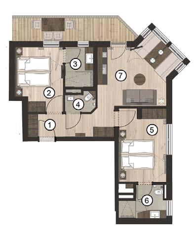 Haus 3 - Apartment 313 First Floor 59m 2 Net