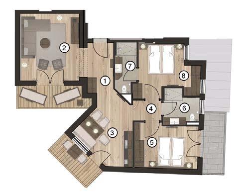 euros Haus 3 - Apartment 321 Second Floor 79m 2