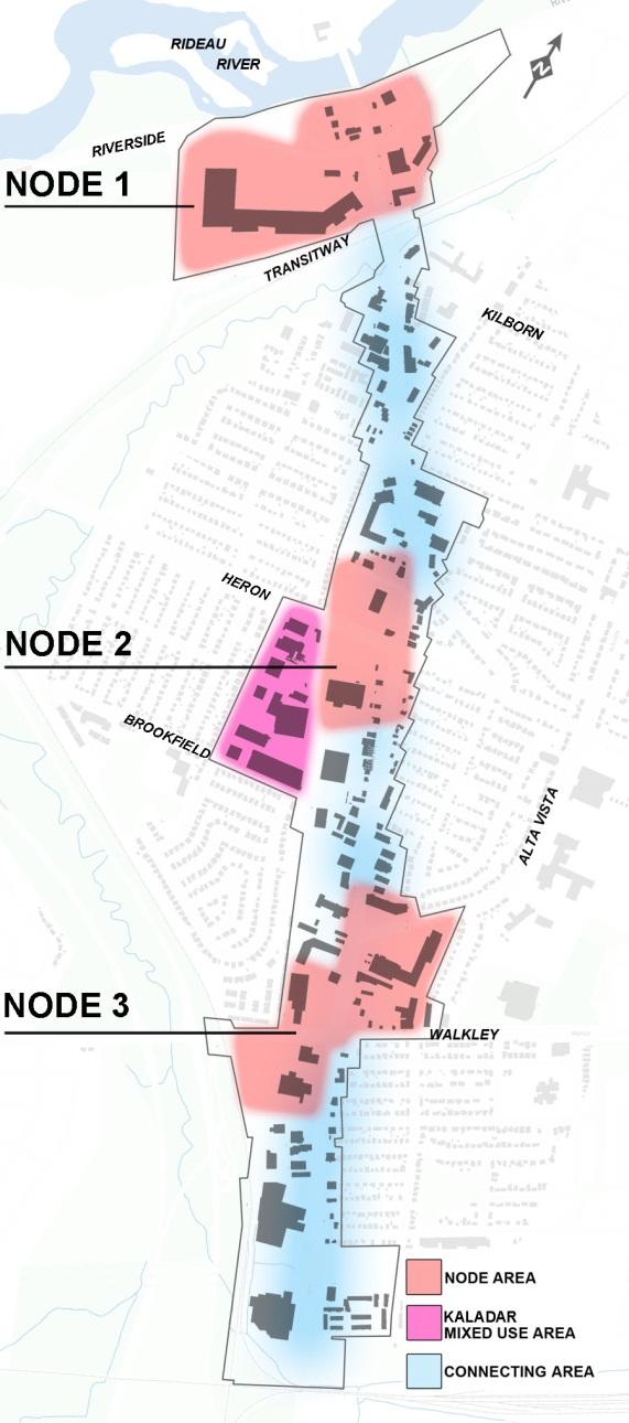 5 LAND USE AND BUILT FORM The existing zoning on Bank Street already allows for considerable general intensification, since the permitted Floor Space Index (FSI) would already allow several times
