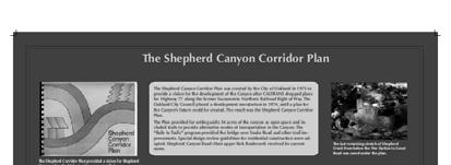 4/13/2009 Shepherd Canyon Corridor Plan and EIR Shepherd Canyon 1975 EIR Oakland Issues SC Building Moratorium and asks CALTRANS and EBRPD to join in EIR EIR Requires Mitigation for Significant