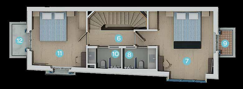 Balcony: 2,3 m 2 Net Area 83,1 m 2 55,09 m 2 Upstairs Gross Indoor Area 55,83 m 2 Terrace / Balcony / Garden 16,24 m 2 Public Areas 19,46 m 2 Total Gross Area
