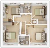 09m* 11'3"* 10'2"* Bedroom 4 3.89m* 2.75m* 12'9"* 9'0"* Plots: 109, 114, 130, 135 & 138 The floor plans depict a typical layout of this house type.