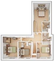 A separate dining room, a useful guest cloakroom and a storage cupboard complete the ground floor layout.