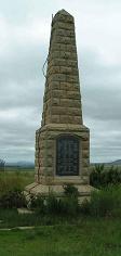 Monument te Groenkop ter ere van Britse gesneuweldes. (Foto e-ggsa) on 25 December 1901.