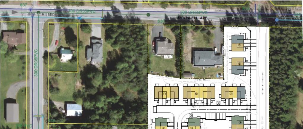 Development Design Currently vacant land, zoned R3 Cory Drive will be extended to McConnell