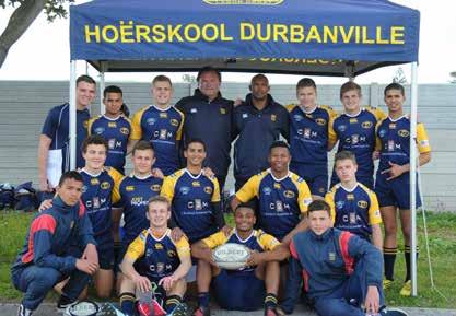 DURBIES RUGBYBLITSE PRESTEER Die Hoërskool Durbanville se 7 s rugbyspanne het die afgelope naweek weer presteer.