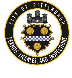 CITY OF PITTSBURGH DEPARTMENT OF PERMITS, LICENSES, AND INSPECTIONS 200 Ross Street, Suite 320, Pittsburgh, PA 15219 phone (412) 255-2175, fax (412) 255-2974 2016 FEE SCHEDULE PERMITS AND LICENSES