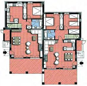 0 b3 First floor - b3 Living room/dining room: 8.50 x 3.85 Hall: 1.00 x 1.90 Bathroom: 1.90 x 2.20 Bedroom: 2.90 x 3.25 Bedroom: 3.00 x 3.20 Veranda: 2.00 x 6.50 First floor - b4 Room: 3.00 x 3.20 Hall: 1.