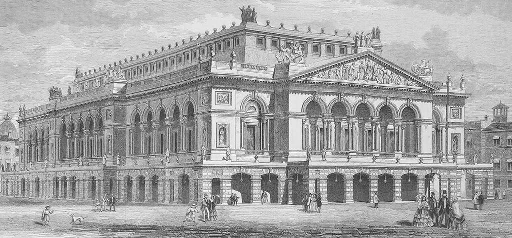 2. William John Green and Louis De Ville, Project for a new theater in Rio de Janeiro, in The Builder 17 (1859). Zurich, ETH-Bibliothek.