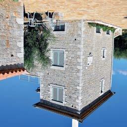 Anatoli is nearest the village and built on two floors in a traditional Maniot tower house design.