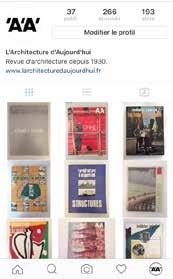 Public : architects (France and abroad) Data 07/11/16 New Instagram account 266