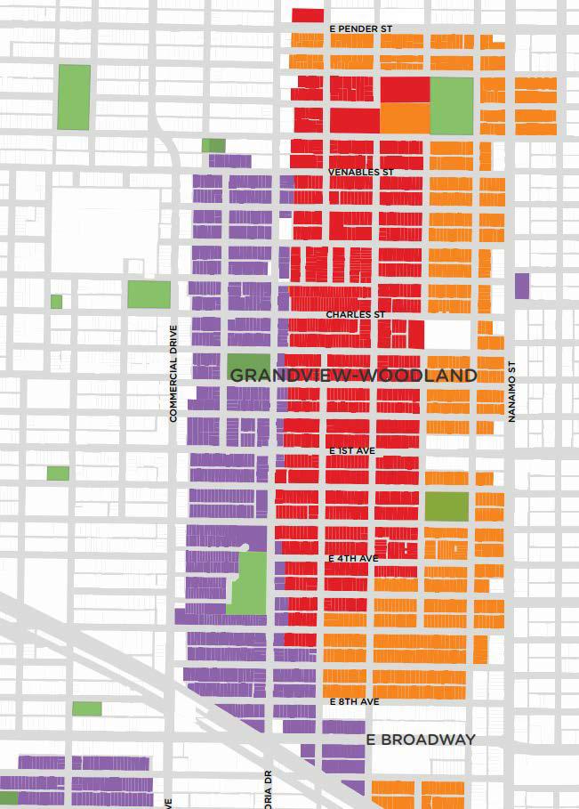 City-initiated rezoning: RT-5 (Duplex) In October 2017, City Council approved new RT-5 zoning for the areas coloured purple, red, and orange.