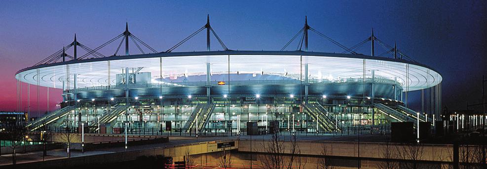 stadium requires expertise in the design of complex structures (lightweight structures with