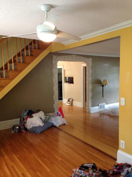 BEFORE PHOTO: #2 The existing stairs to the