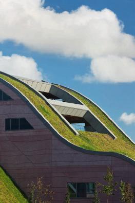 Below The Alder Hey Children s Health Park also features yellow interiors, as well as an undulating grass roof that s intended to be a striking and iconic gateway to Liverpool If architecture can