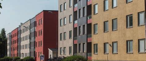 At Kvarngärdet in Uppsala, Rikshem is redeveloping two buildings of student housing constructed in the 1960s. This redevelopment project involves turning 269 student rooms into 316 apartments.