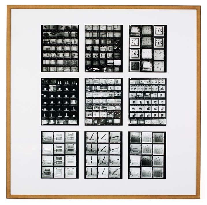 Experiment: Casts Nine contact prints with experiments dealing with making, condition forms, and process.