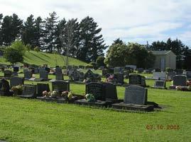 CEMETERY WAIROA Located in Fraser Street in Wairoa and occupying 7.