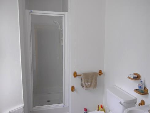 wardrobe with hanging rail and shelves.