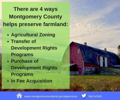 This successful effort is built upon the County s growth management program, community and government support for the farm industry and collaboration with the land preservation community.
