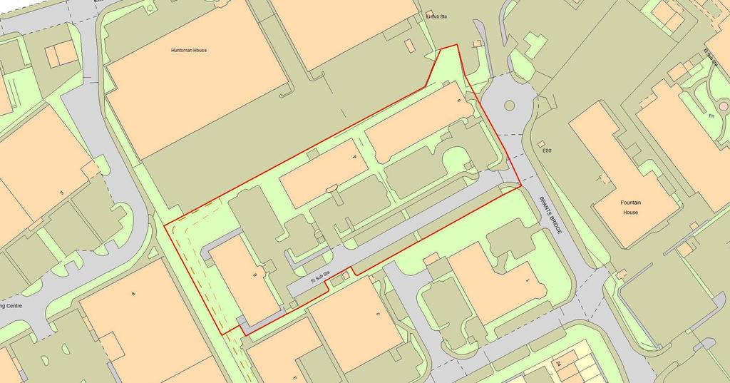 The site area totals approximately 0.91 hectares (2.25 acres), providing a site cover of approximately 18% and incorporates a large car park with space for 151 cars.
