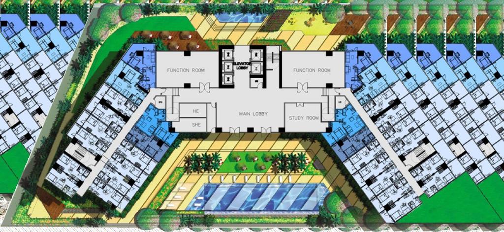7th Floor Plan - Amenities Level Ortigas View