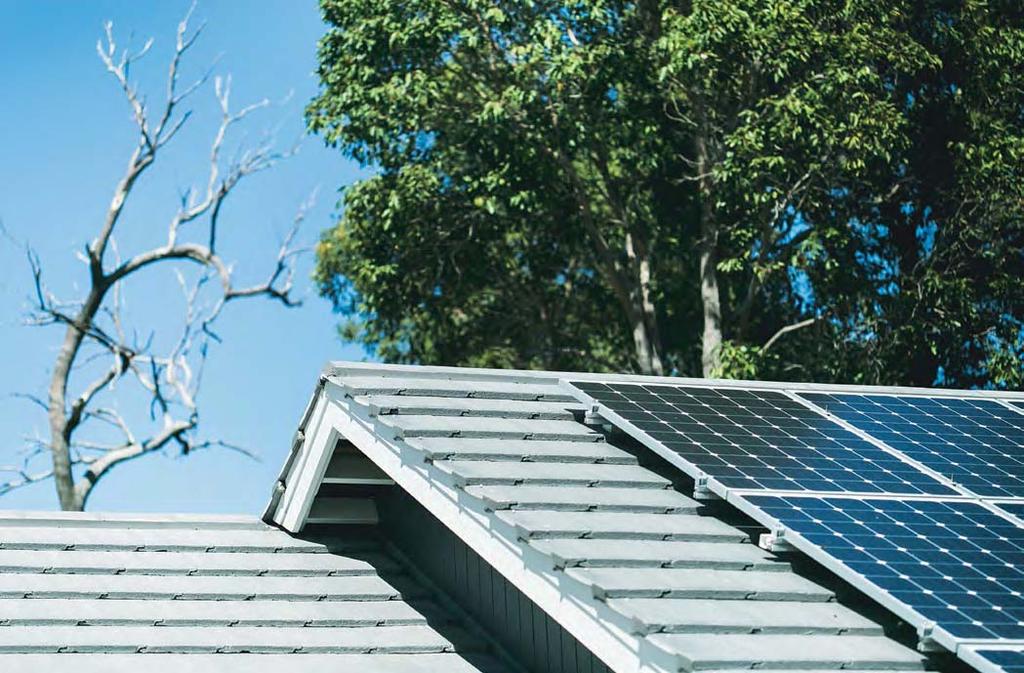 j Solar PV is perhaps the most readily identifiable green feature, at least from the outside, and one which many people believe adds value to their home.