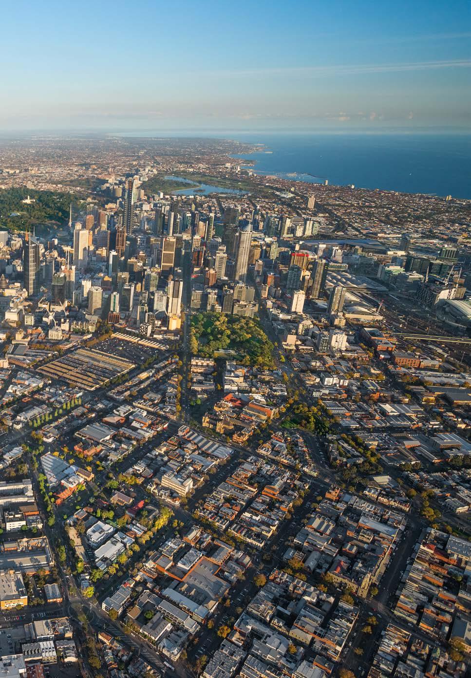 Albert Park Lake Rialto Towers Melbourne CBD Docklands
