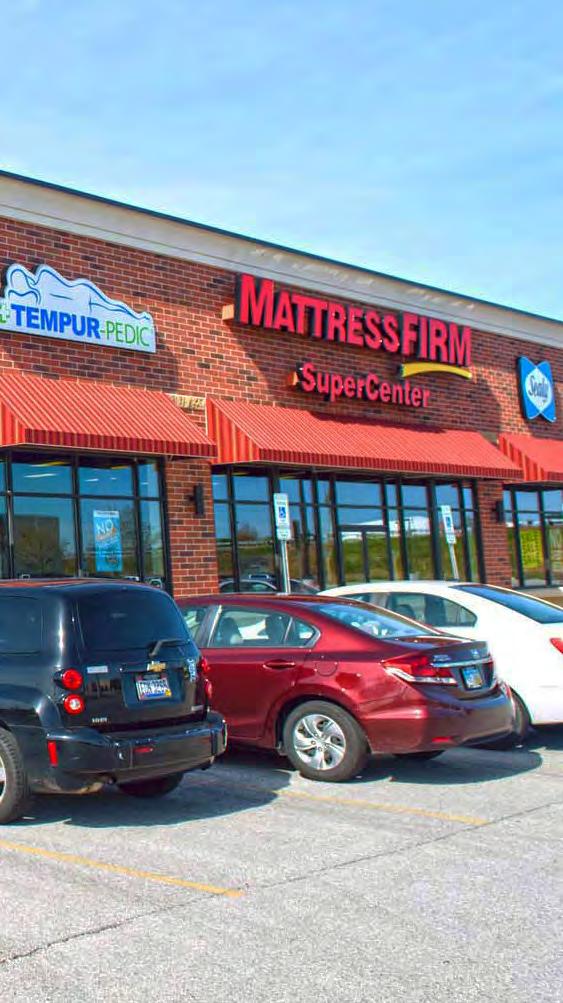 Overview MATTRESS FIRM SUPER CENTER 1255 E MALL DRIVE, HOLLAND, OH 43528 $3,715,733 PRICE 9.00% CAP LEASABLE SF 19,230 SF LAND AREA 2.