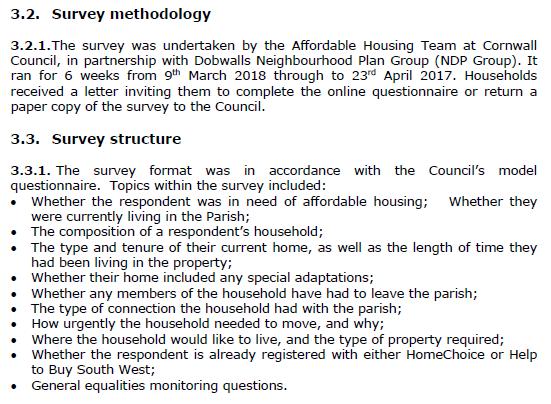 Housing Tenure Source; D&T Housing Needs Survey analysis April 2018