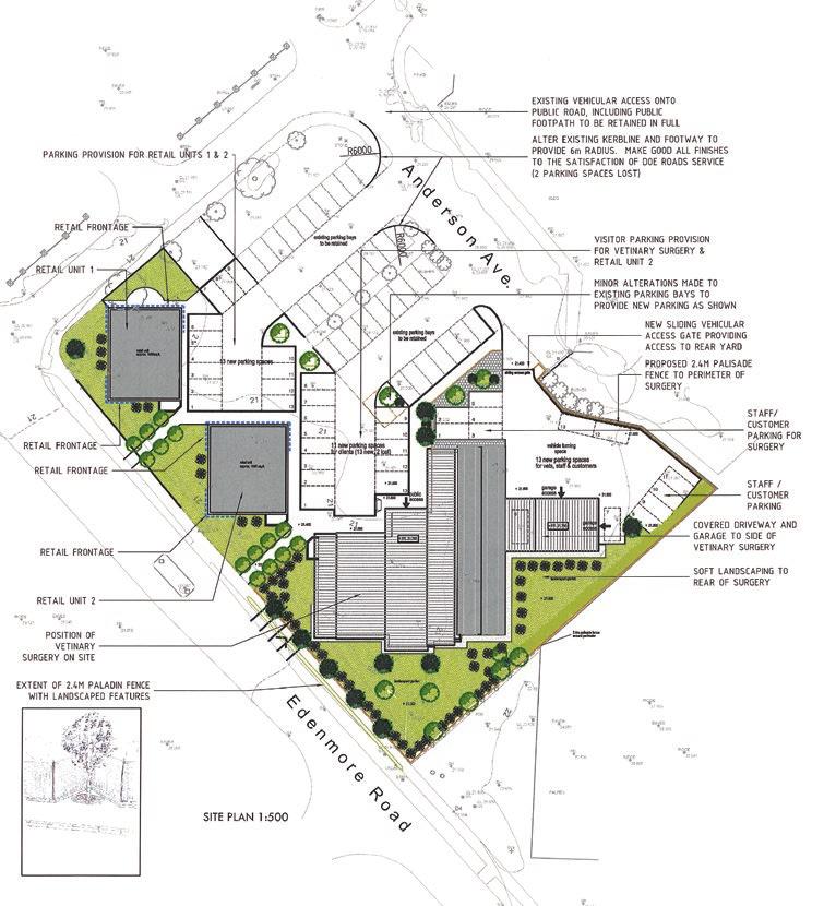 DEVELOPMENT OPPORTUNITY Lot 2 offers a commercial development opportunity, with planning permission for Erection of commercial development within local centre to include